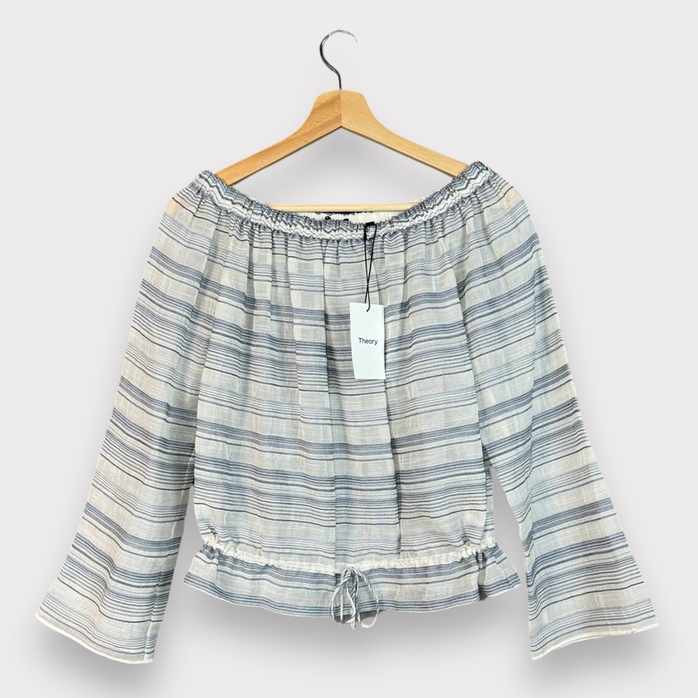 Theory silk cotton blouse